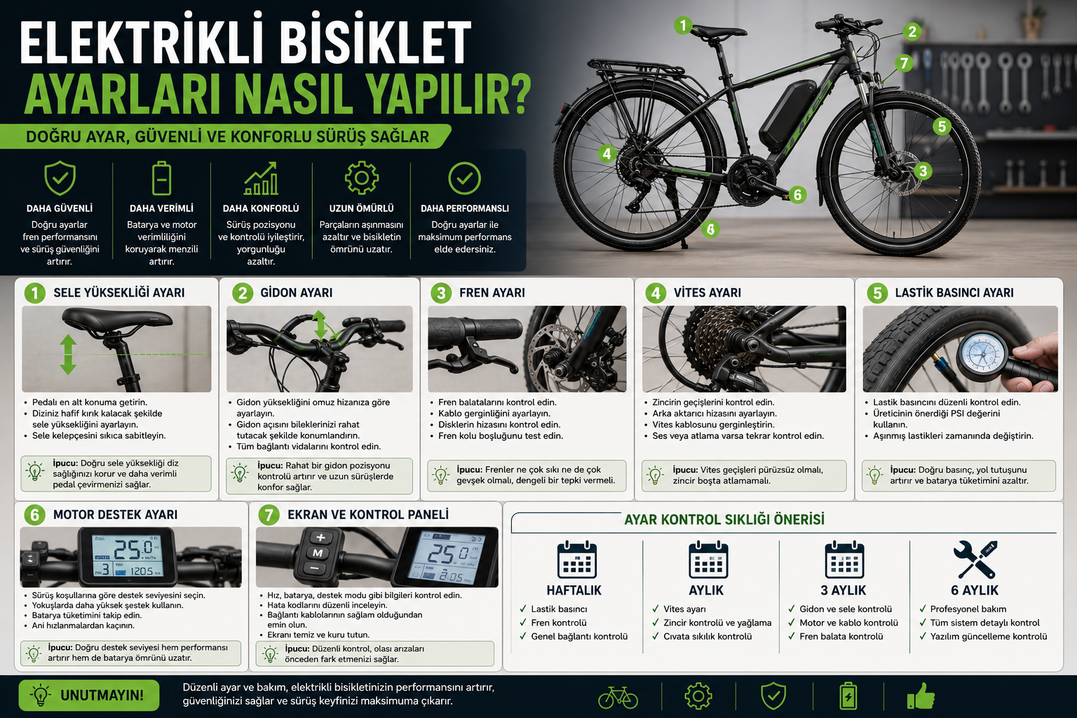 Elektrikli Bisiklet Ayarları