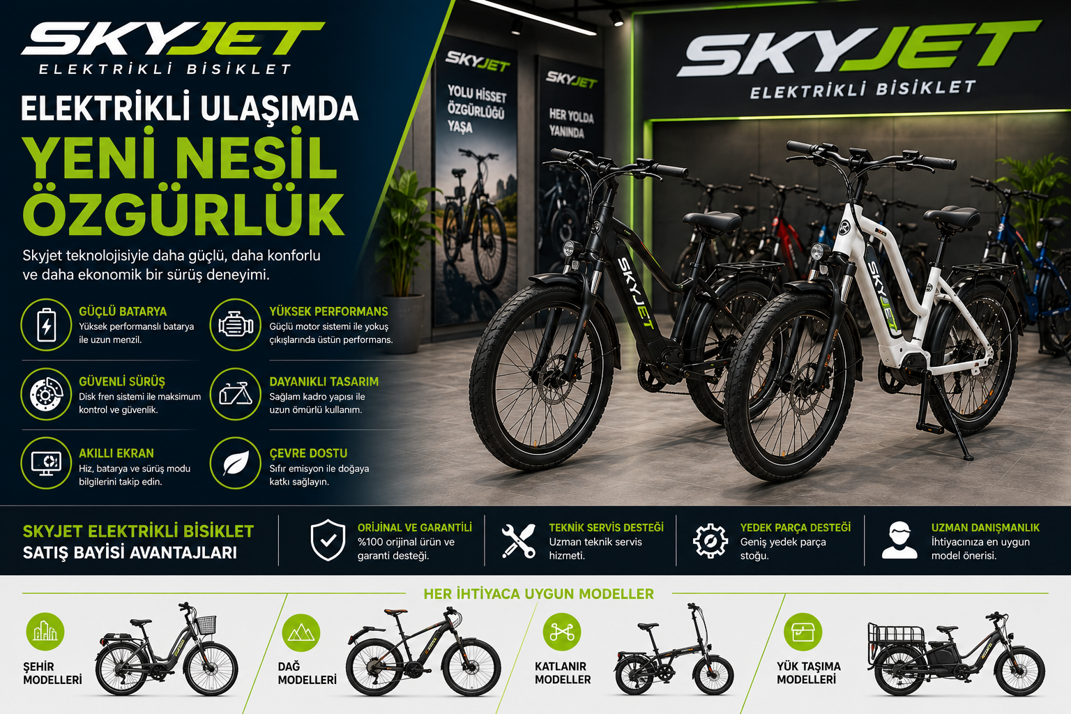skyjet elektrikli bisiklet satış bayi