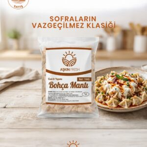 AŞKIN FRESH EV YAPIMI BOHÇA MANTI 1000GR